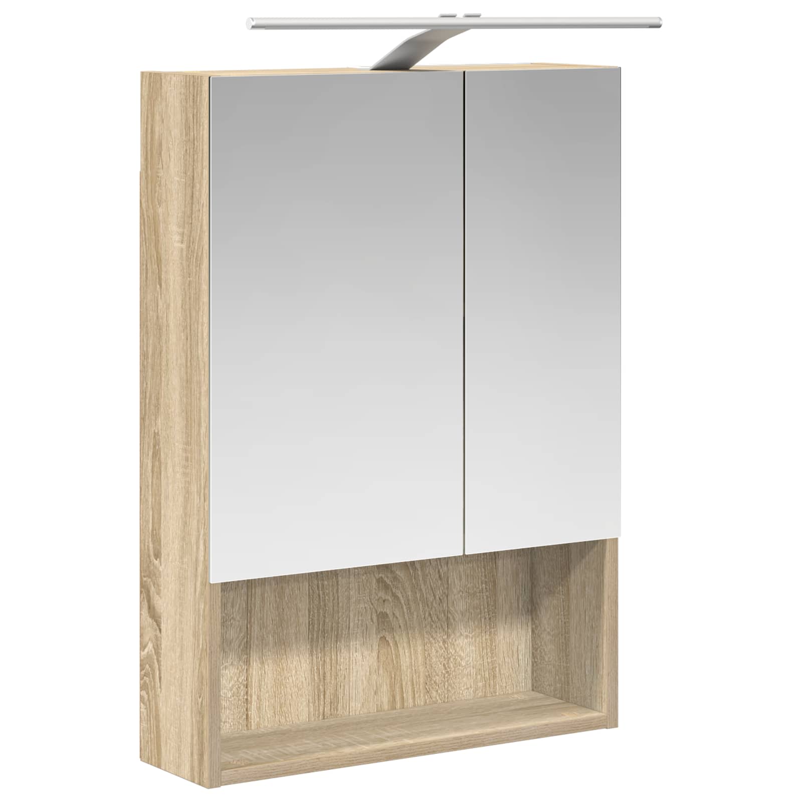 Badkamer spiegelkast met plank Sonoma Eiken 50 x 14,5 x 70 cm