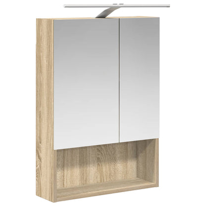 Badkamer spiegelkast met plank Sonoma Eiken 50 x 14,5 x 70 cm