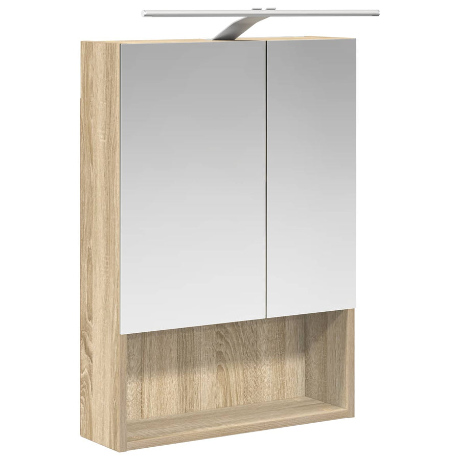 Badkamer spiegelkast met plank Sonoma Eiken 50 x 14,5 x 70 cm