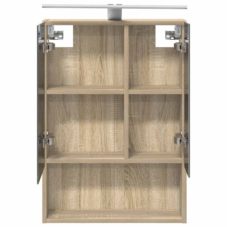 Badkamer spiegelkast met plank Sonoma Eiken 50 x 14,5 x 70 cm