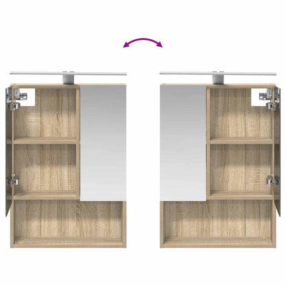 Badkamer spiegelkast met plank Sonoma Eiken 50 x 14,5 x 70 cm