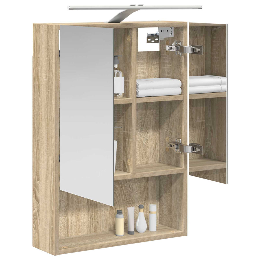 Badkamer spiegelkast met plank Sonoma Eiken 50 x 14,5 x 70 cm