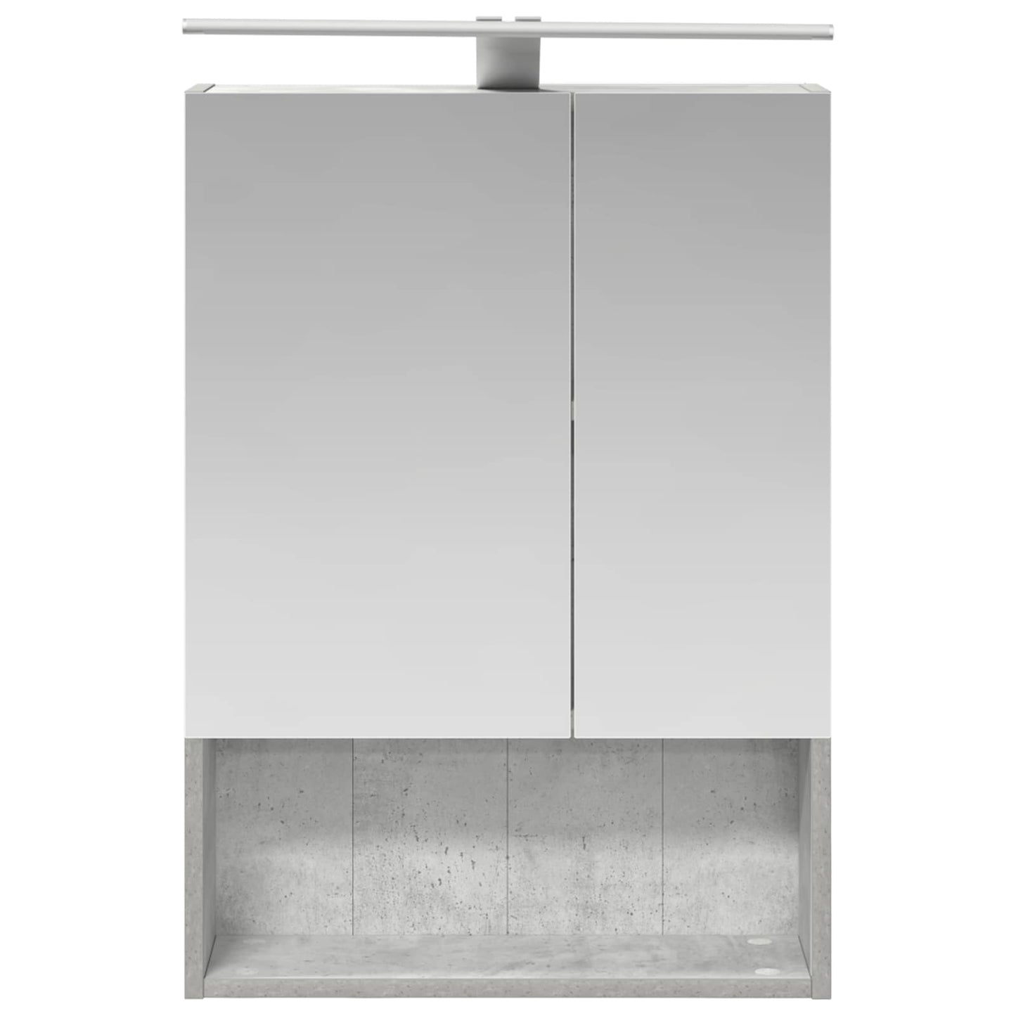 Badkamer spiegelkast Beton Grijs 50 x 14,5 x 70 cm Bewerkt hout