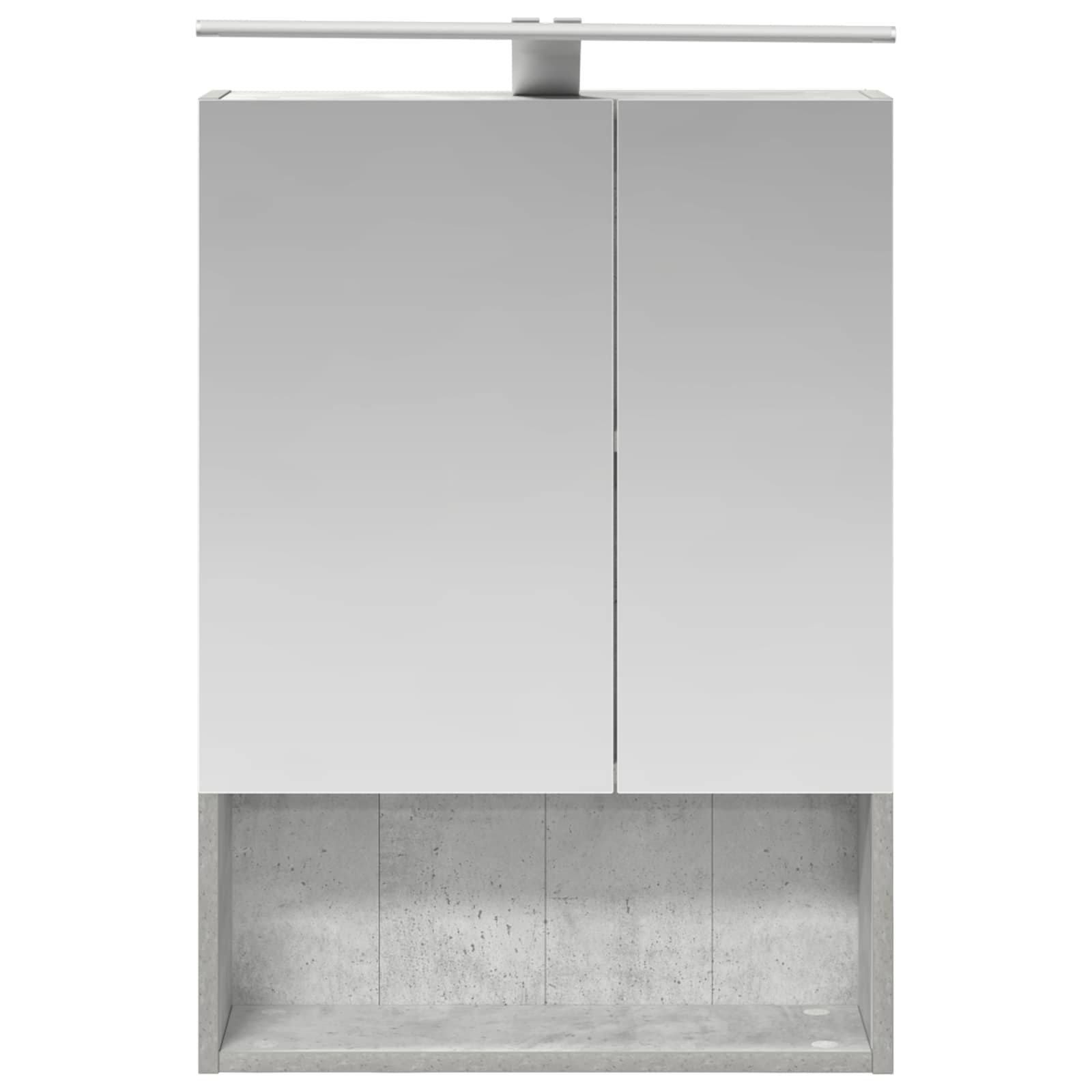 Badkamer spiegelkast Beton Grijs 50 x 14,5 x 70 cm Bewerkt hout