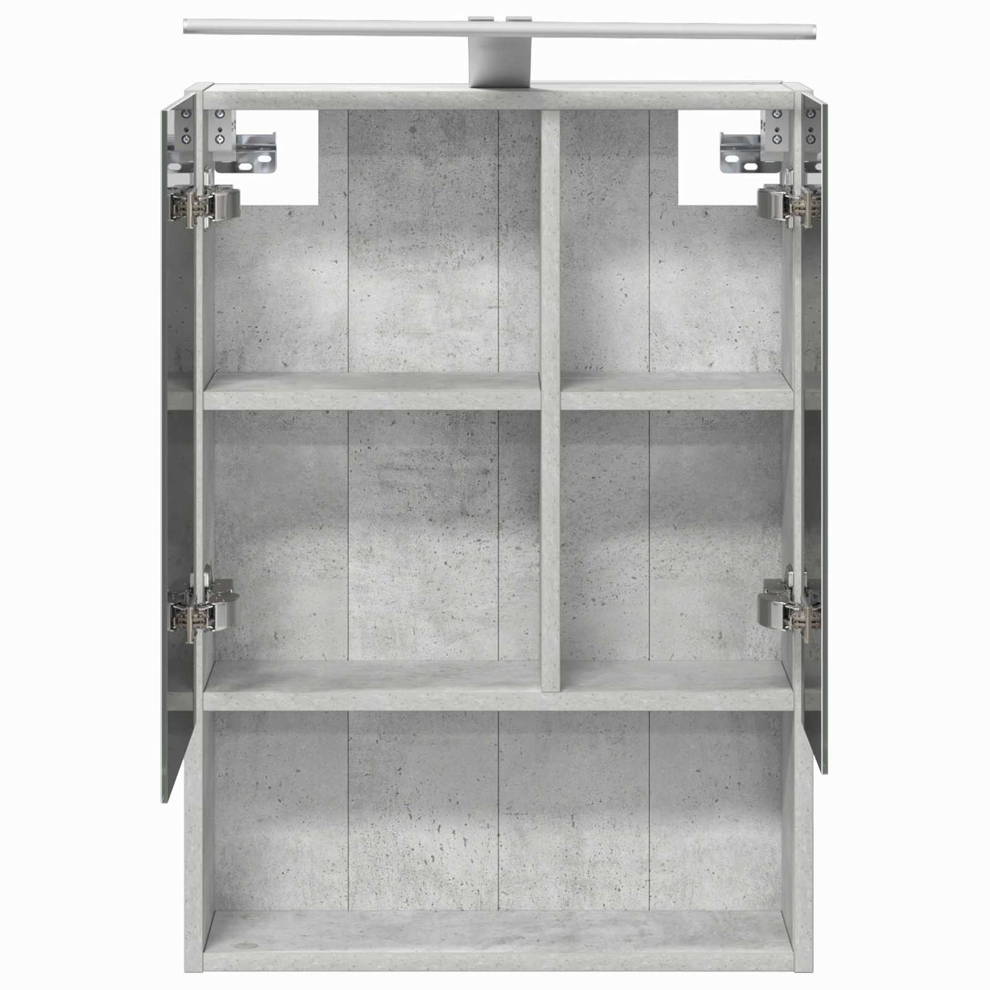 Badkamer spiegelkast Beton Grijs 50 x 14,5 x 70 cm Bewerkt hout