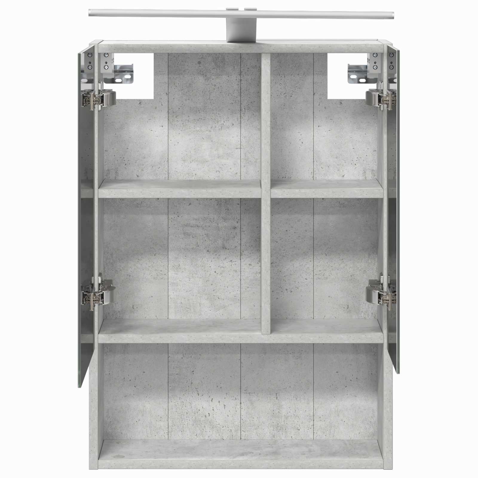 Badkamer spiegelkast Beton Grijs 50 x 14,5 x 70 cm Bewerkt hout