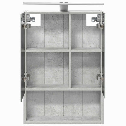 Badkamer spiegelkast Beton Grijs 50 x 14,5 x 70 cm Bewerkt hout