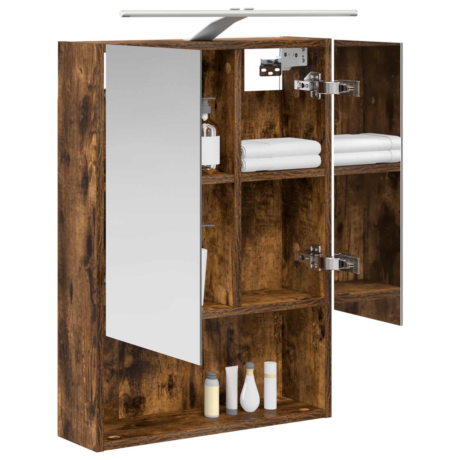 Badkamer spiegelkast met plank Gerookt eiken 50 x 14,5 x 70 cm