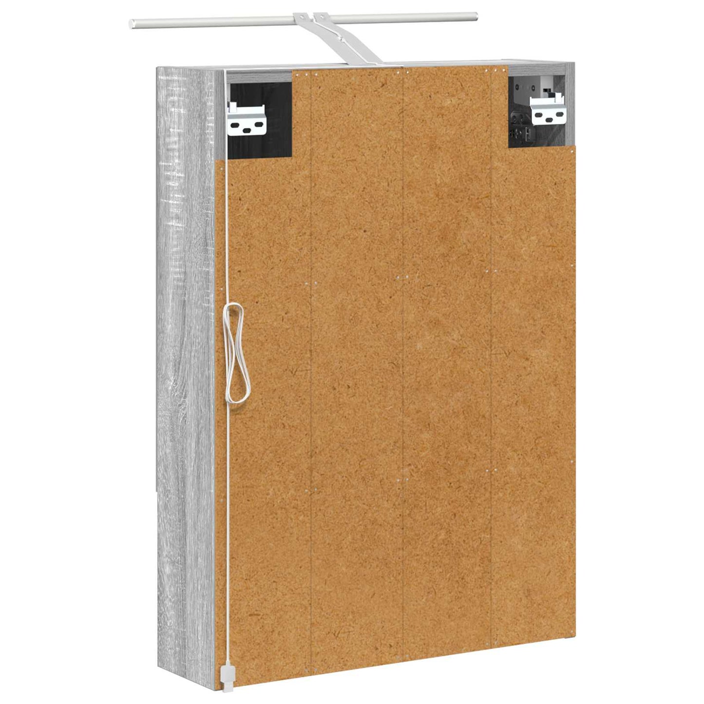 Badkamer spiegelkast met plank Grijs Sonoma 50 x 14,5 x 70 cm