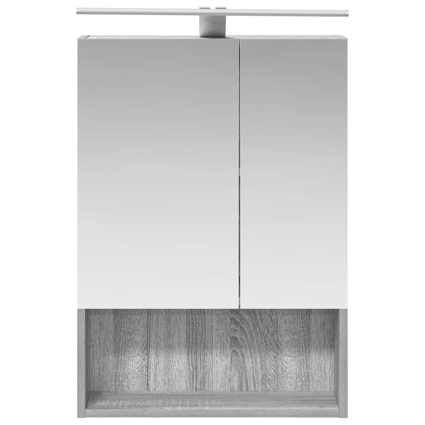 Badkamer spiegelkast met plank Grijs Sonoma 50 x 14,5 x 70 cm