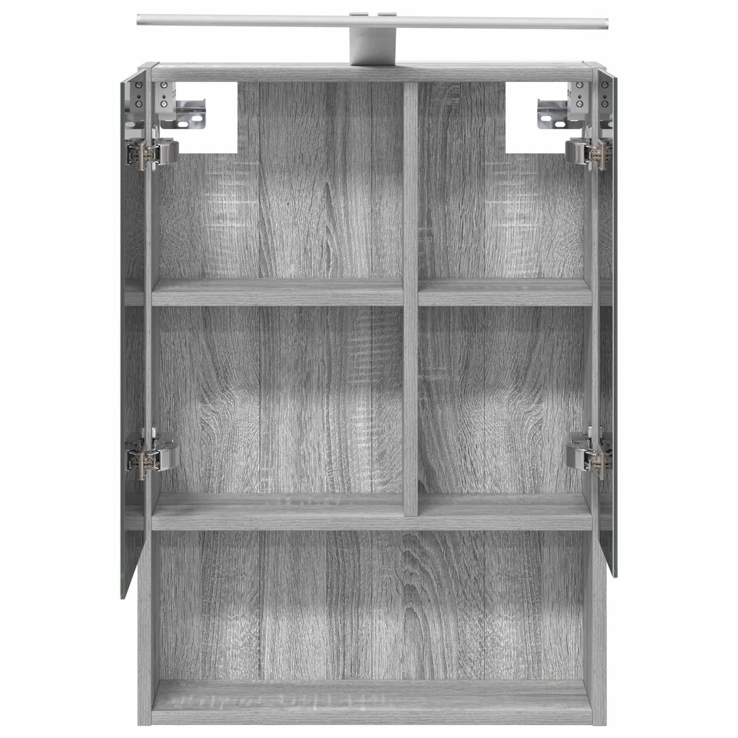 Badkamer spiegelkast met plank Grijs Sonoma 50 x 14,5 x 70 cm