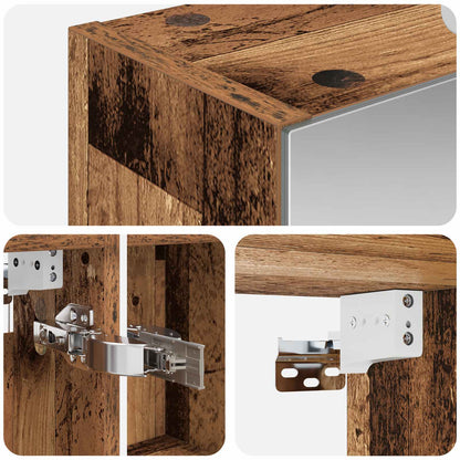 Badkamer spiegelkast Oudhout 50 x 14,5 x 70 cm Bewerkt hout