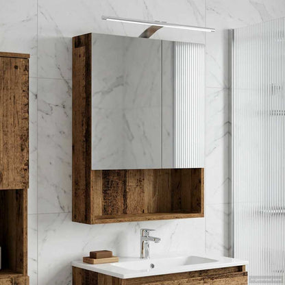 Badkamer spiegelkast Oudhout 50 x 14,5 x 70 cm Bewerkt hout