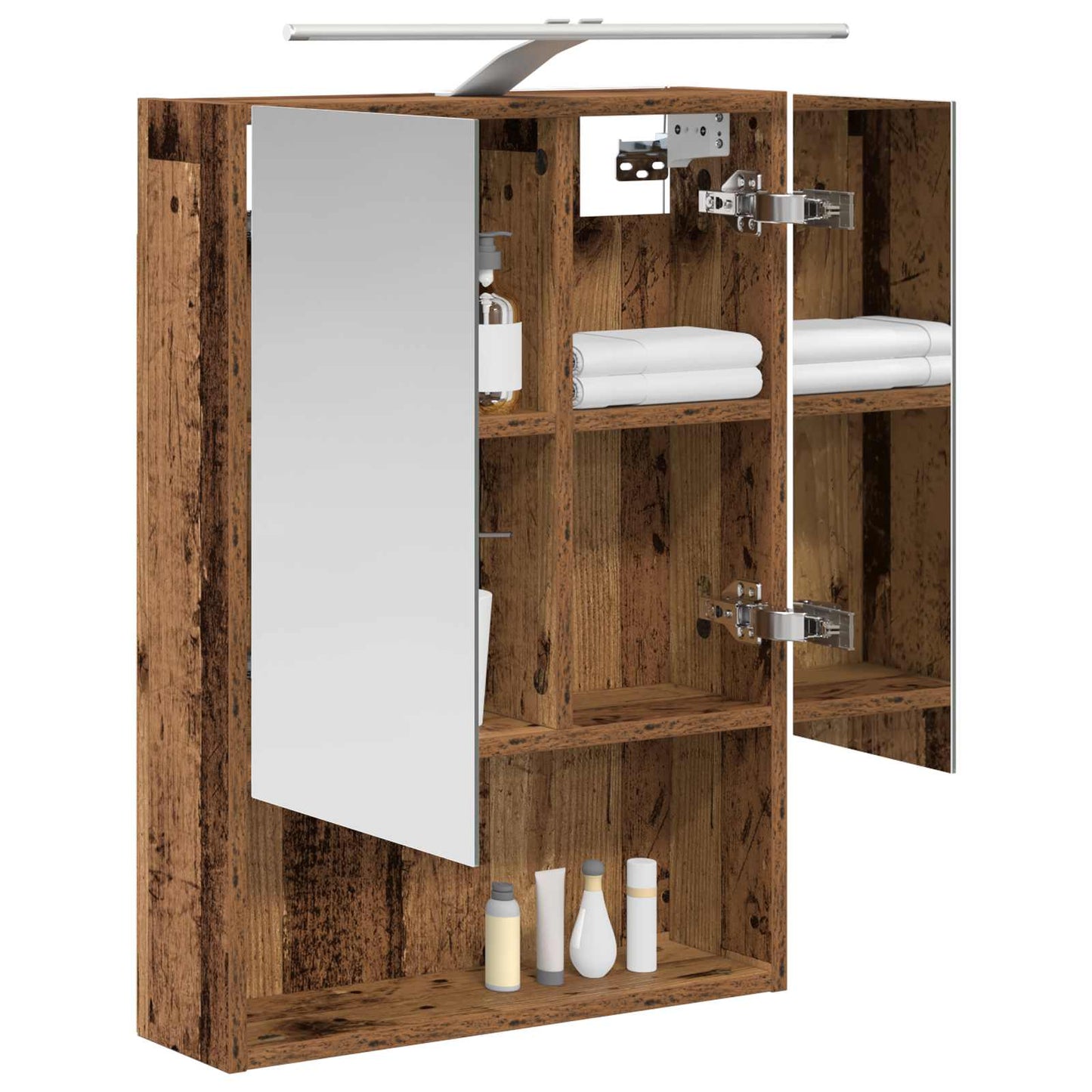 Badkamer spiegelkast Oudhout 50 x 14,5 x 70 cm Bewerkt hout