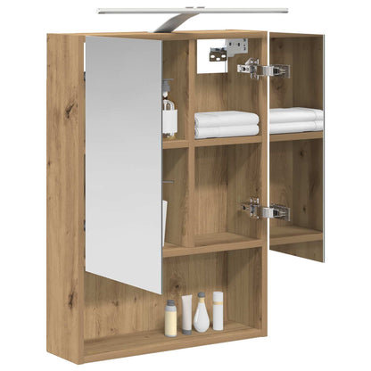Badkamer spiegelkast Ambachtelijk eiken 50 x 14,5 x 70 cm