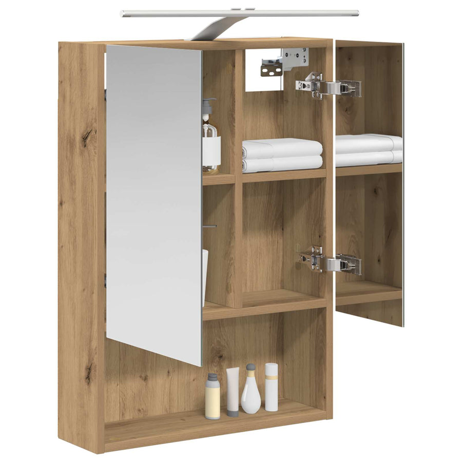 Badkamer spiegelkast Ambachtelijk eiken 50 x 14,5 x 70 cm