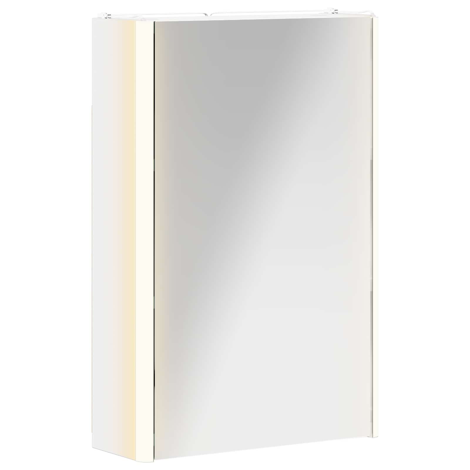 Badkamer spiegelkast voor Wit 33 x 11,5 x 50 cm Bewerkt hout