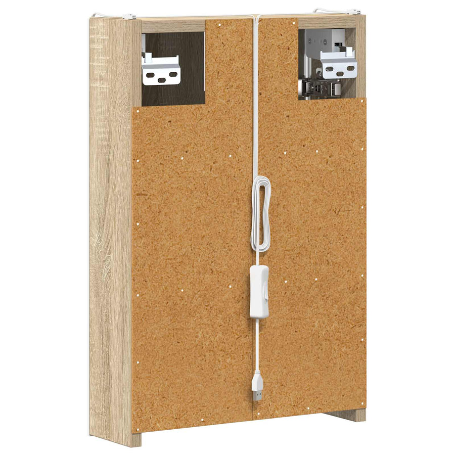 Badkamer spiegelkast Sonoma Eiken 33 x 11,5 x 50 cm