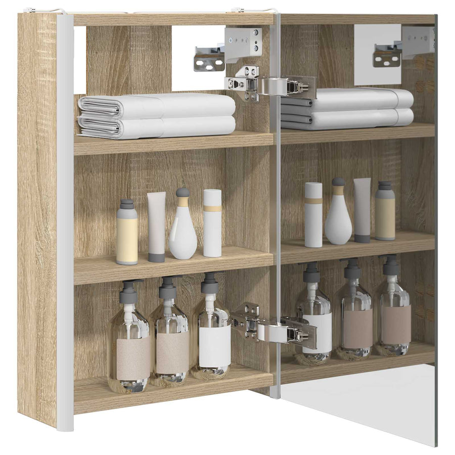 Badkamer spiegelkast Sonoma Eiken 33 x 11,5 x 50 cm