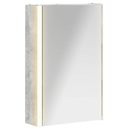 Badkamer spiegelkast Beton Grijs 33 x 11,5 x 50 cm Bewerkt hout