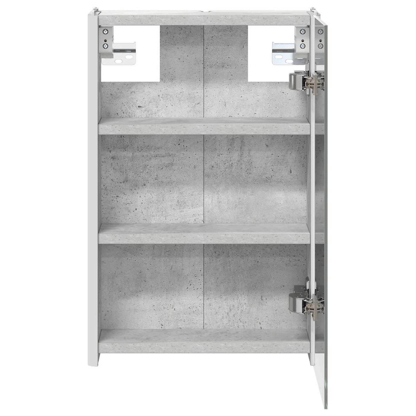 Badkamer spiegelkast Beton Grijs 33 x 11,5 x 50 cm Bewerkt hout