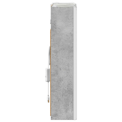 Badkamer spiegelkast Beton Grijs 33 x 11,5 x 50 cm Bewerkt hout