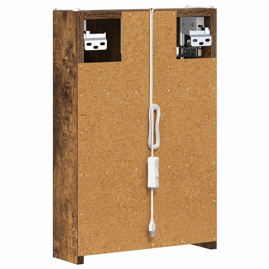 Badkamer spiegelkast Gerookt eiken 33 x 11,5 x 50 cm