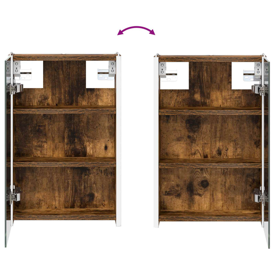 Badkamer spiegelkast Gerookt eiken 33 x 11,5 x 50 cm