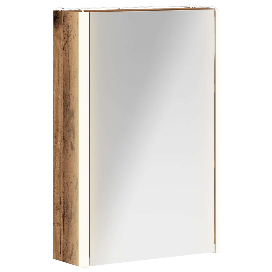 Badkamer spiegelkast Oudhout 33 x 11,5 x 50 cm Bewerkt hout