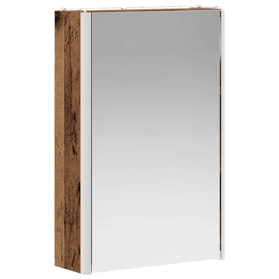 Badkamer spiegelkast Oudhout 33 x 11,5 x 50 cm Bewerkt hout