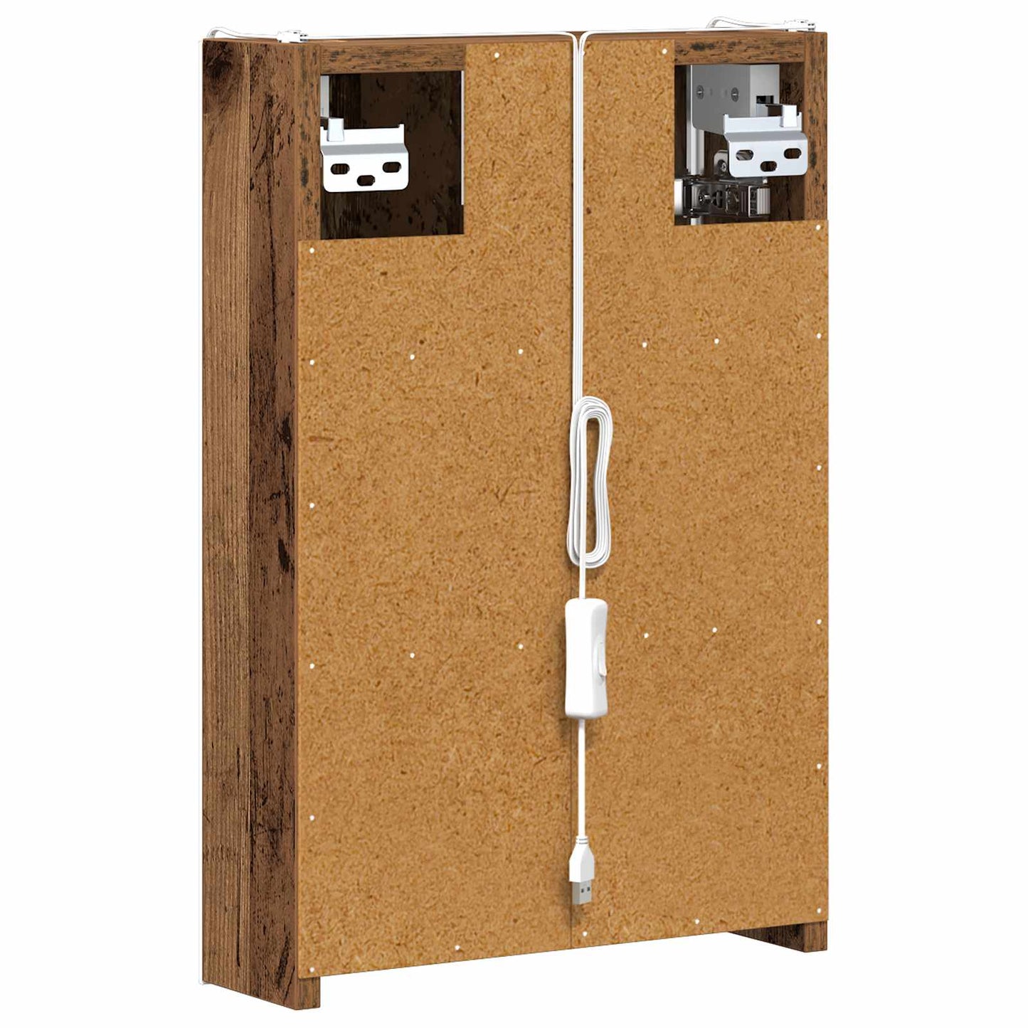 Badkamer spiegelkast Oudhout 33 x 11,5 x 50 cm Bewerkt hout