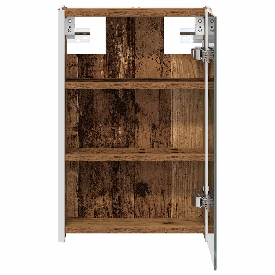 Badkamer spiegelkast Oudhout 33 x 11,5 x 50 cm Bewerkt hout