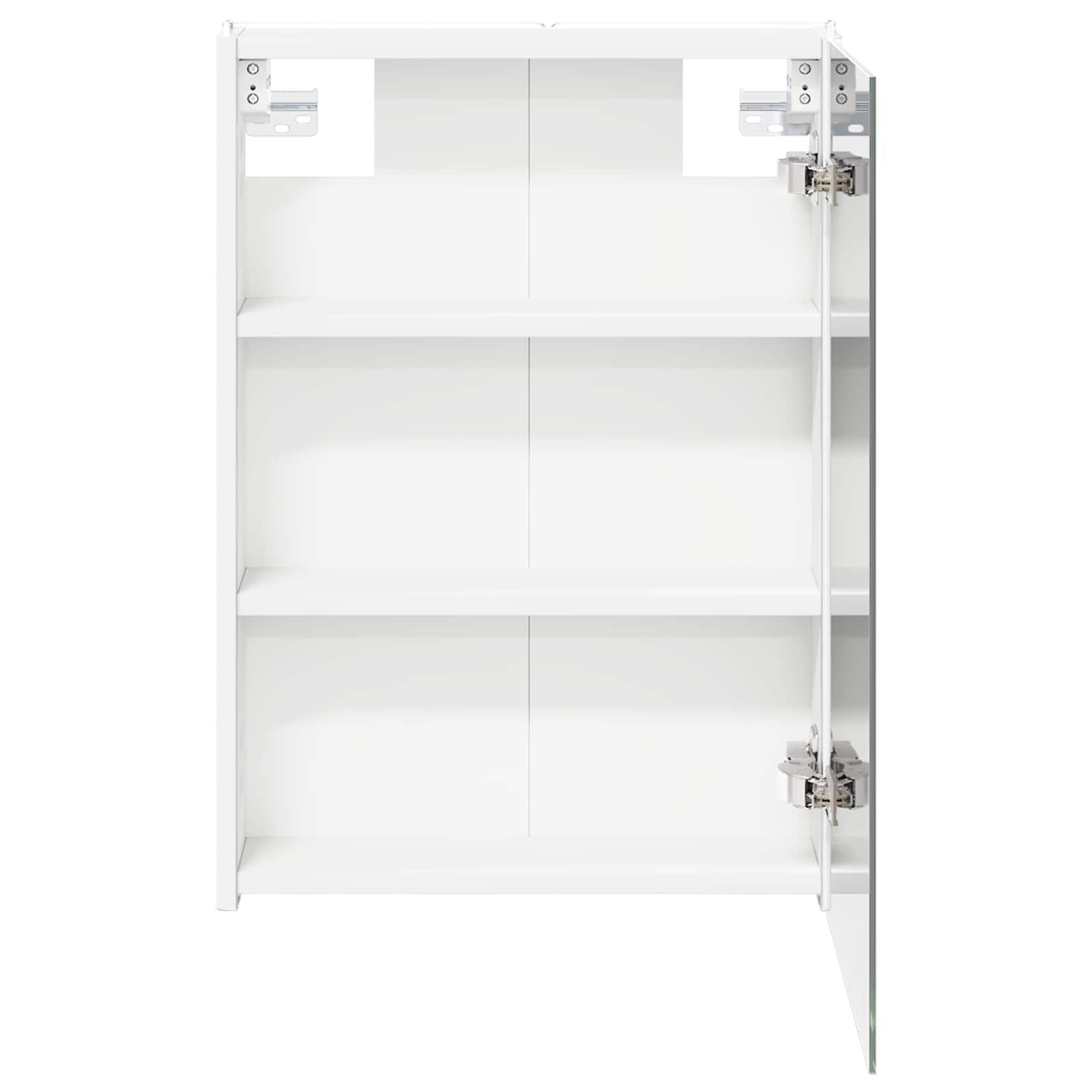 Badkamer spiegelkast voor Wit 43 x 11,5 x 60,5 cm Bewerkt hout
