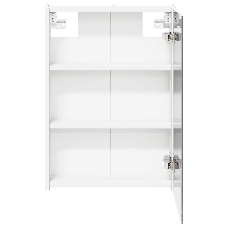 Badkamer spiegelkast voor Wit 43 x 11,5 x 60,5 cm Bewerkt hout