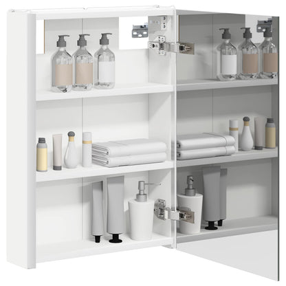 Badkamer spiegelkast voor Wit 43 x 11,5 x 60,5 cm Bewerkt hout