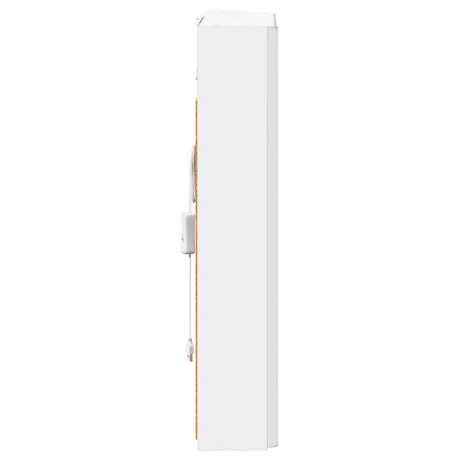Badkamer spiegelkast voor Wit 43 x 11,5 x 60,5 cm Bewerkt hout