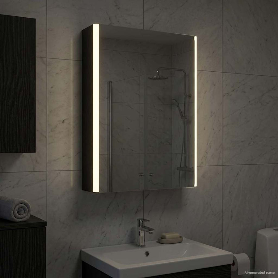 Badkamer spiegelkast Zwart Eiken 43 x 11,5 x 60,5 cm