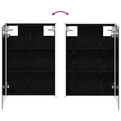 Badkamer spiegelkast Zwart Eiken 43 x 11,5 x 60,5 cm