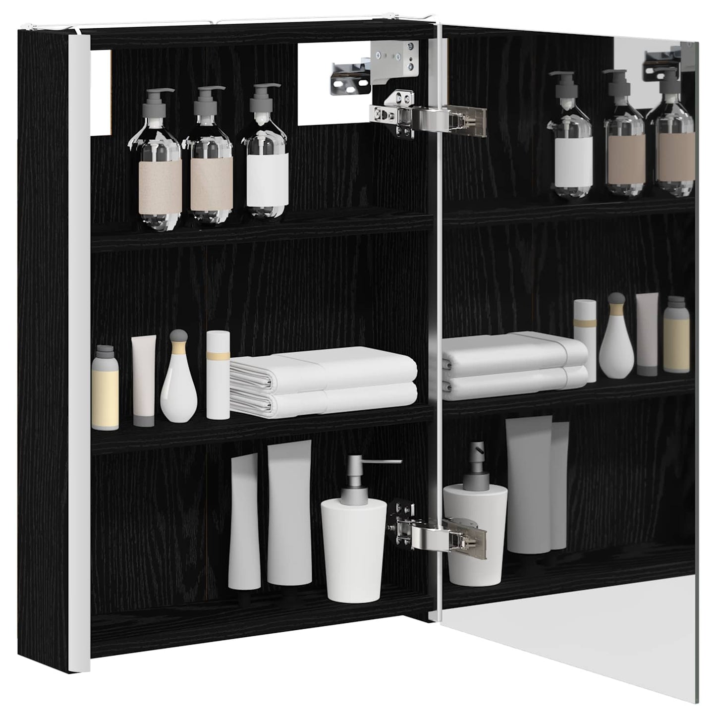 Badkamer spiegelkast Zwart Eiken 43 x 11,5 x 60,5 cm