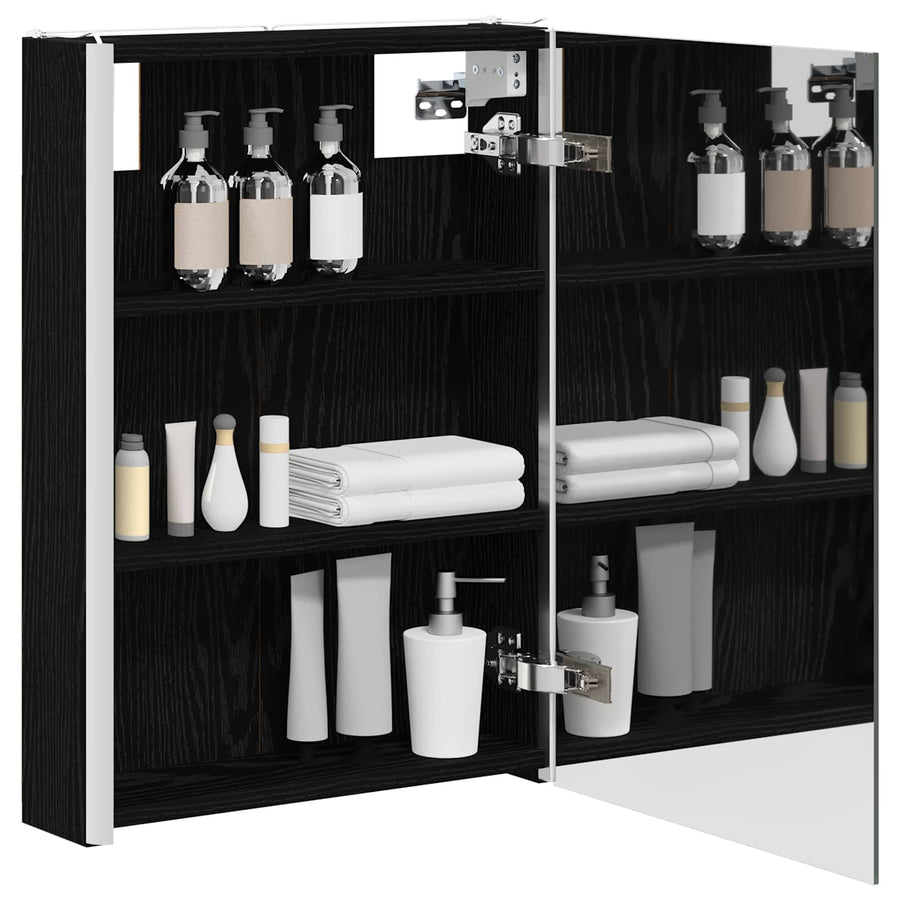 Badkamer spiegelkast Zwart Eiken 43 x 11,5 x 60,5 cm