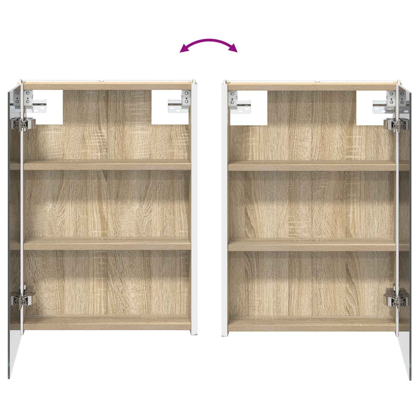 Badkamer spiegelkast Sonoma Eiken 43 x 11,5 x 60,5 cm