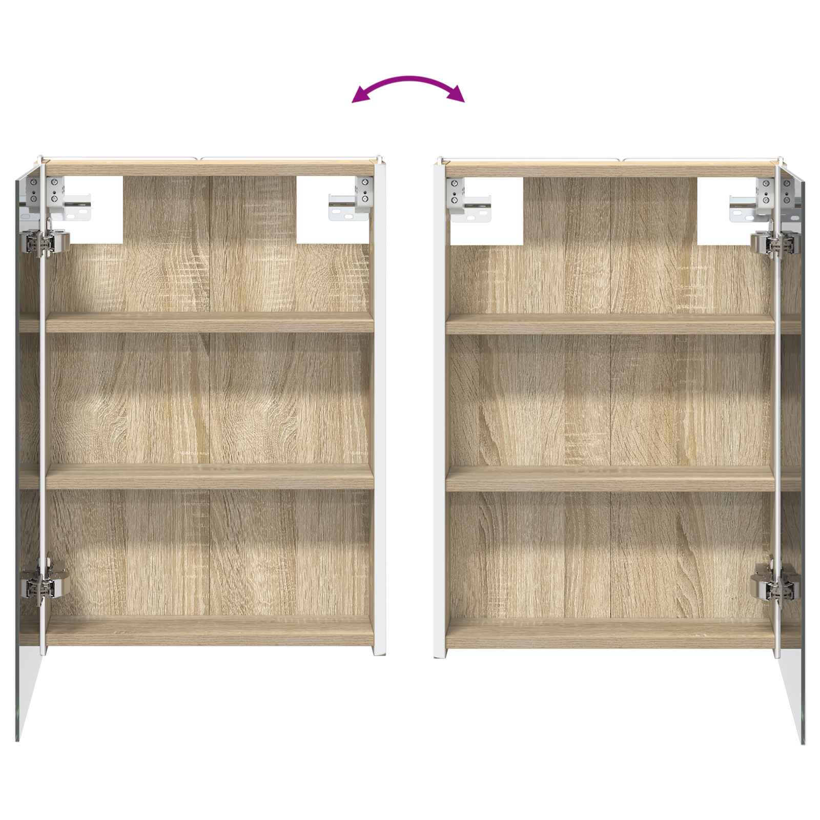 Badkamer spiegelkast Sonoma Eiken 43 x 11,5 x 60,5 cm