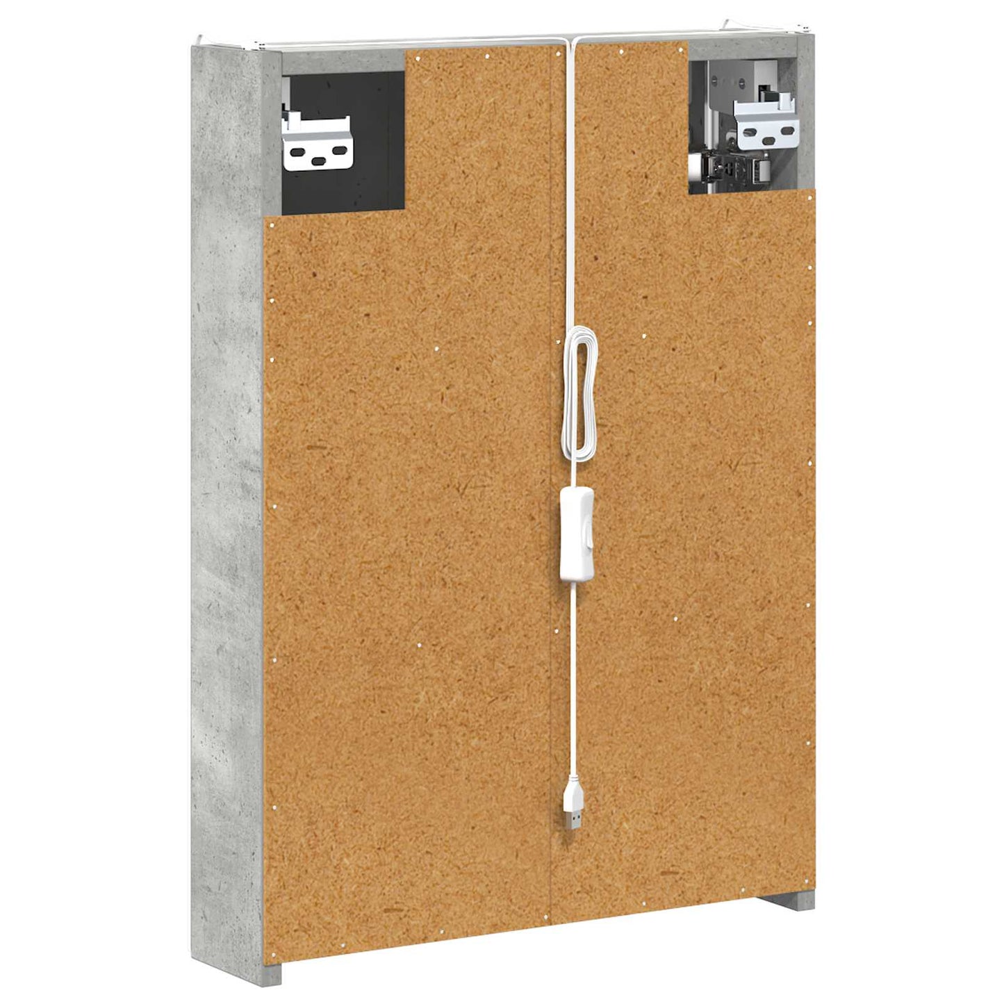Badkamer spiegelkast Beton Grijs 43 x 11,5 x 60,5 cm