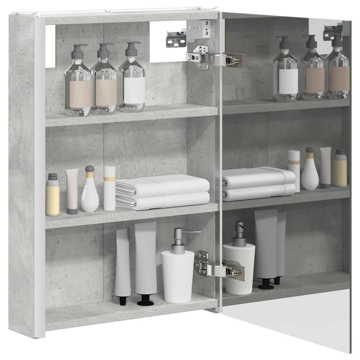 Badkamer spiegelkast Beton Grijs 43 x 11,5 x 60,5 cm