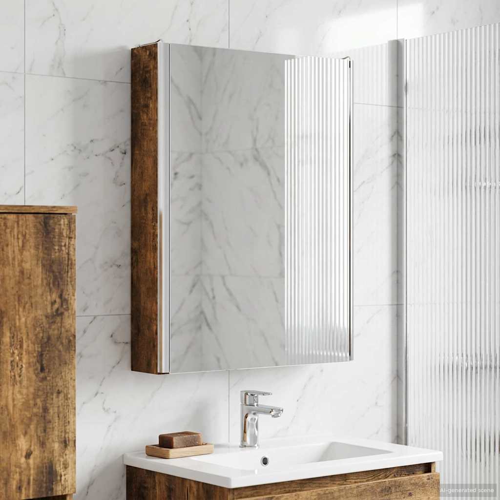 Badkamer spiegelkast Gerookt eiken 43 x 11,5 x 60,5 cm