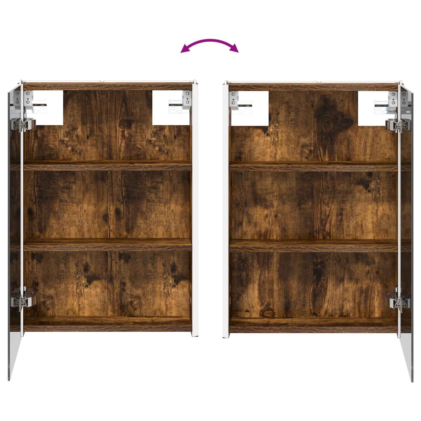 Badkamer spiegelkast Gerookt eiken 43 x 11,5 x 60,5 cm