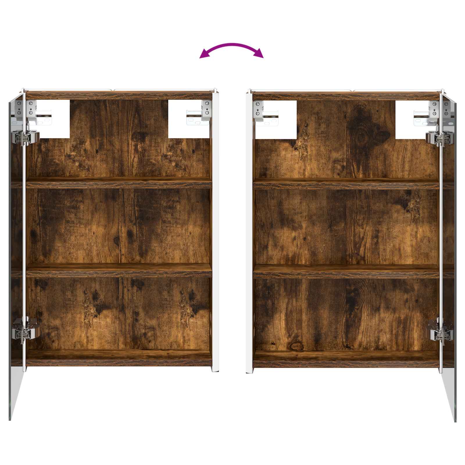 Badkamer spiegelkast Gerookt eiken 43 x 11,5 x 60,5 cm