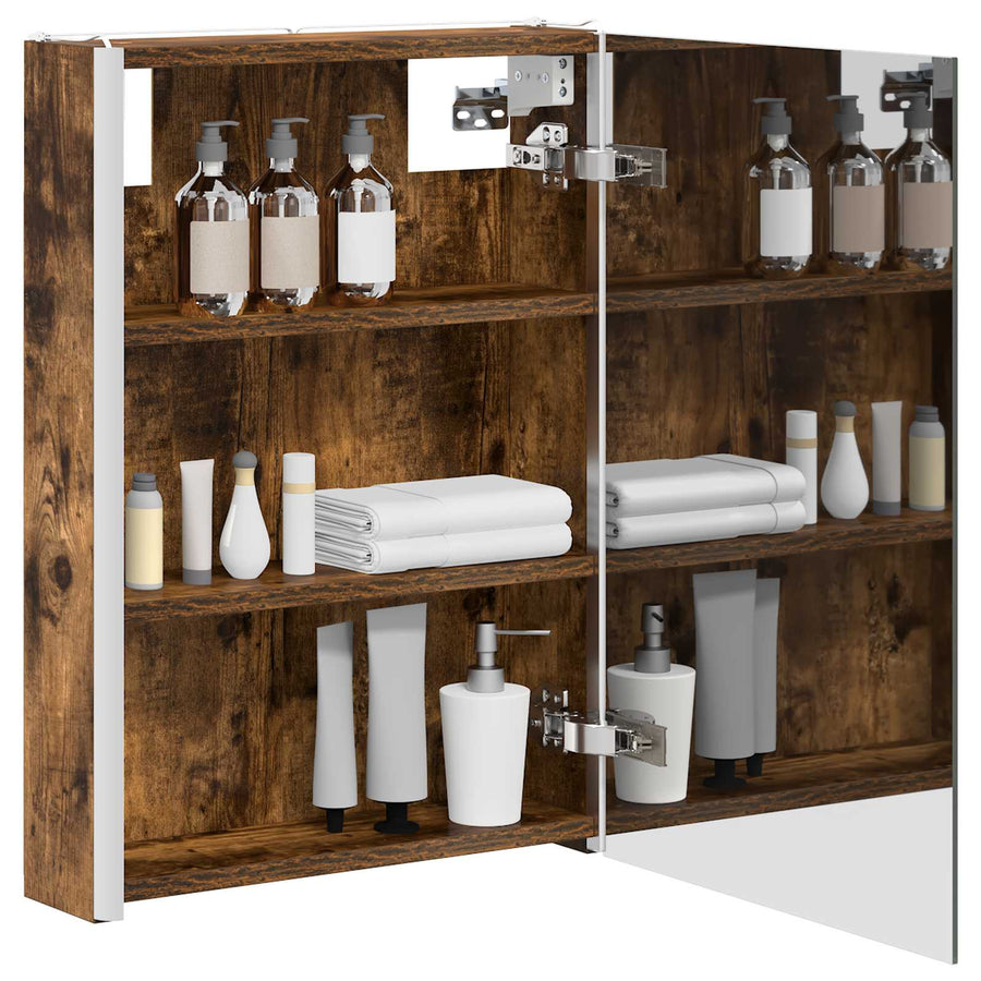 Badkamer spiegelkast Gerookt eiken 43 x 11,5 x 60,5 cm