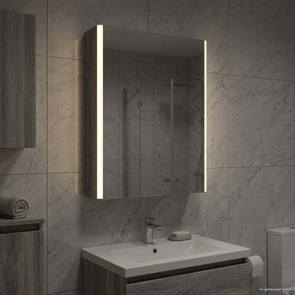 Badkamer spiegelkast Grijs Sonoma 43 x 11,5 x 60,5 cm