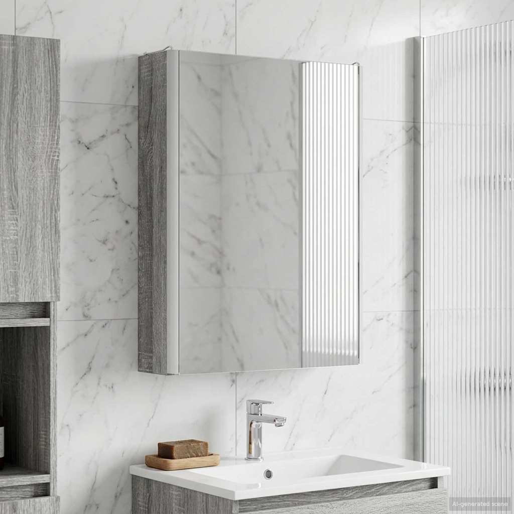 Badkamer spiegelkast Grijs Sonoma 43 x 11,5 x 60,5 cm